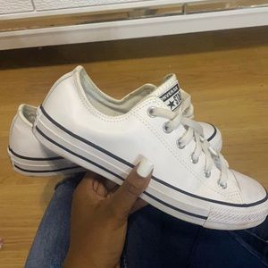 White leather converse